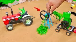 Diy mini tractor chaff cutter machine for farm animal  5 Science Project sanocreator [upl. by Lizzy967]