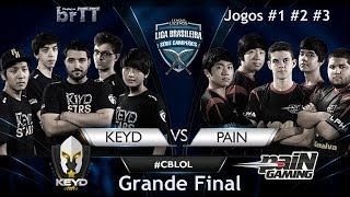 Keyd Stars x paiN Gaming  Final CBLOL 2014  Jogos 1 2 3 [upl. by Perreault]