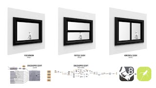 Parametric Architecture Design Elements  Window From Base Surface Grasshopper Rhino 3D grasshopper [upl. by Eceinej]