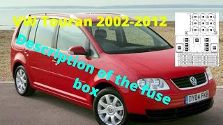 VW Touran 1T 20022012 Description of the fuse box [upl. by Theodoric466]