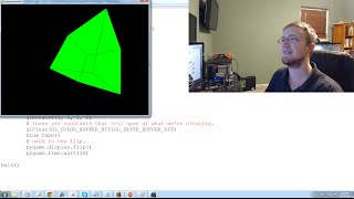 OpenGL with PyOpenGL tutorial Python and PyGame p1  Making a rotating Cube Example [upl. by Arathorn]