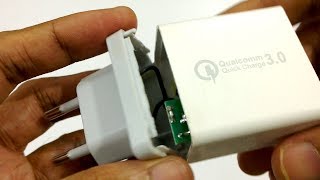 Qualcomm Quick Charge 30 Charger Disassembly China made [upl. by Gusella791]