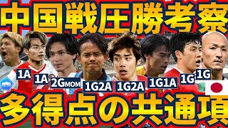 【㊗️日本代表森保ジャパンが中国戦70圧勝！】快勝呼び込んだ新たな代表の共通認識考察論理性に基づいた伊東純也久保建英南野拓実三笘薫らの攻撃方法 [upl. by Kilian78]