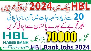 HBL Cash Officer Jobs Online Apply  Habib Bank Limited Jobs 2024  HBL Jobs Online Apply  Bank Job [upl. by Erena]