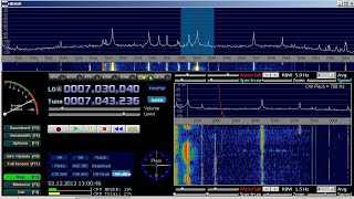 ICOM IC7100 PANADAPTER WATERFALL  BANDSCOPE [upl. by Akerehs176]