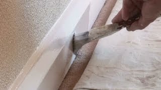 How To Paint Baseboards or Skirting Boards On Carpet The Trick to doing it [upl. by Ttenyl]