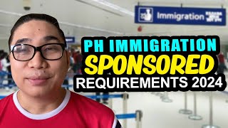 Philippine Immigration Requirements 2024  Sponsored Filipino Travelling Abroad [upl. by Eille140]