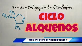 Nomenclatura de CICLOALQUENOS súper fácil [upl. by Wailoo]