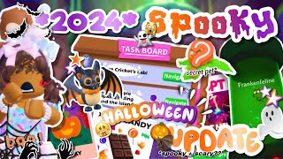 NEW HALLOWEEN UPDATE in adopt me  all purple pumpkin locations   ⋆｡‧˚ʚ dearly dea ɞ˚‧｡⋆ [upl. by Ecille]