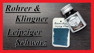 Rohrer amp Klingner Leipziger Schwarz  Review Deutsch [upl. by Aneeb]