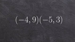 Applying the distance formula to find the distance between two points [upl. by Ellenrahc737]