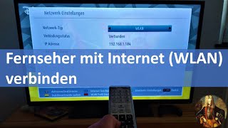 Fernseher mit Internet WLAN verbinden [upl. by Lose]