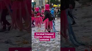 carnival limassol Cyprus 🇨🇾 ✨️ octopus 🐙 costumes [upl. by Dahsar]