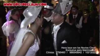 Hora loca para Bodas matrimonios con los novios Claun ART SHOW Lima Perú [upl. by Frager]