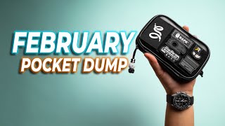 February POCKET DUMP  NEW 2024 EDC GEAR [upl. by Deeraf966]