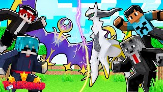 A GUERRA da ALIANÇA ARCEUS vs ALIANÇA LUNALA Começou na POKESQUAD no Minecraft [upl. by Annahsirhc]