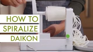 How to Spiralize Daikon [upl. by Eiromem]