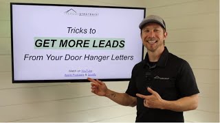 7 Tricks to Get More Leads From Your Door Hanger Letters When Canvassing D2D for Roofing Sales [upl. by Ahsinauq18]