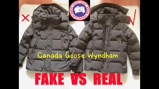 BEWARE before buying Canada Goose Wyndham parka REAL vs FAKE [upl. by Hniv]