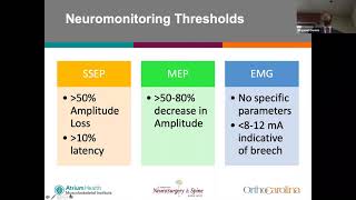 Intraoperative Spinal Neuromonitoring V Owens [upl. by Fusco]