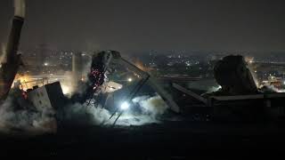 Demolition of Dorman Long tower at South Bank Middlesbrough [upl. by Ahsikyw696]