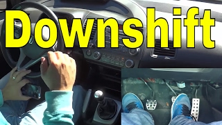 How To Downshift Without The ClutchDriving Manual Tutorial [upl. by Woodford]