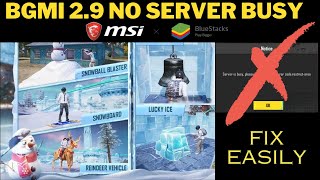 How to play BGMI 29 in Emulator  Fix server busy restricted area in MSI Player bgmi emulator [upl. by Riha]