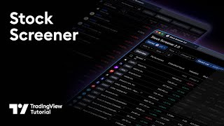The TradingView Stock Screener Tutorial [upl. by Tnahsin]