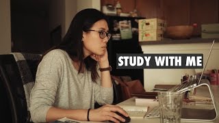 STUDY WITH ME  a real time study session with study music [upl. by Elleinnod]