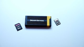 Delkin Devices DDREADER58 CFexpress Type A and SD UHSII USB 32 Memory card reader [upl. by Modla549]