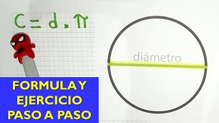 como sacar la CIRCUNFERENCIA de un circulo CON EL DIAMETRO [upl. by Angy]