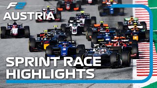 Formula 2 Sprint Race Highlights  2022 Austrian Grand Prix [upl. by Shah81]