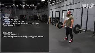 Clean Grip Deadlift  Weightlifting [upl. by Howarth]