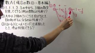 【高校数学】 数A－４ 場合の数① ・ 基本編 [upl. by Boff]