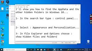 How to find appData folder in Windows 10 [upl. by Monahon]