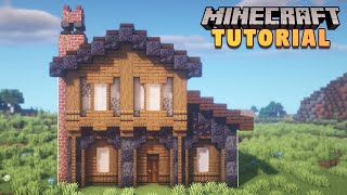 Minecraft Medieval House Tutorial [upl. by Anidam773]