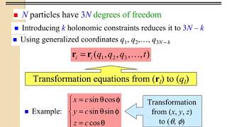 Classical Mechanics 1 Generalized Coordinates Constrains Lagrange’s Eq [upl. by Gerek863]