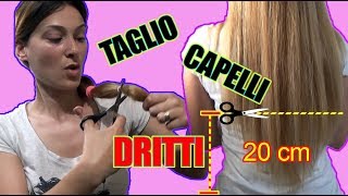 Tagliare i capelli da soli in 3 MOSSE  Taglio di capelli dritto 𝐏𝐄𝐑𝐅𝐄𝐓𝐓𝐎 [upl. by Ikciv]