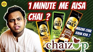 1 Minute Me Karak Chai Aur Coffee Taiyaar😍😱  CHAIZUP Instant Tea and Coffee Premix Review  TAE [upl. by Esiole]