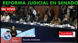 APRUEBAN DICTAMEN DE reformajudicial EN COMISIONES UNIDAS DEL SENADO [upl. by Pippo212]