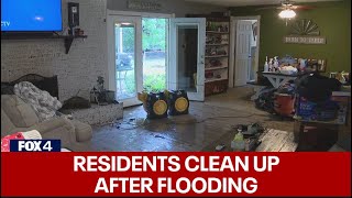 Kaufman Co residents cleaning up after flood [upl. by Noremmac350]