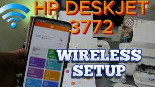 HP DESKJET 3772 Wireless Setup [upl. by Neelcaj]