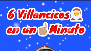 6 Villancicos de Navidad Tradicionales en 1 minuto 🎅 Six Christmas Carols in a Minute [upl. by Erny219]