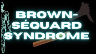 BrownSequard Syndrome EXPLAINED with Mnemonics [upl. by Akimyt922]