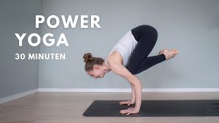 Power Yoga Flow 30 Min 🧘🏼‍♀️ Vinyasa Yoga für Fortgeschrittene  Yoga Krähe [upl. by Cini]