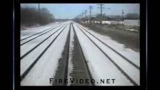 Train Hits Detroit Fire Truck [upl. by Aihtiekal]