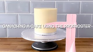 Ganaching a cake using the ProFroster [upl. by Ydnar]