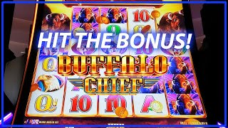 Buffalo Chief Slot Play at Resorts World Casino New York City [upl. by Casady]