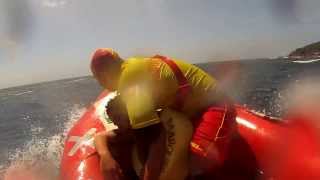 Tube Rescue near Rocks at South Maroubra [upl. by Licko]