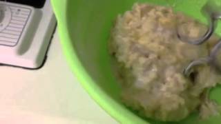 Using Bosch handheld mixer MFQ4020 to knead bread dough [upl. by Berglund]